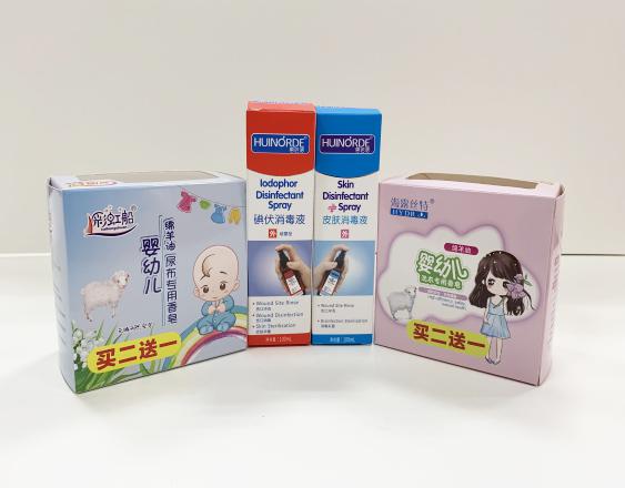 吴江尿不湿包装盒、消毒液装盒、香皂纸盒包装